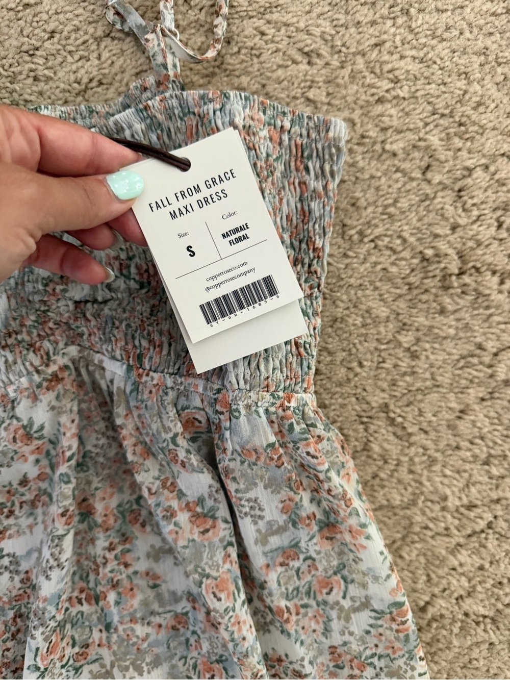 Copper Rose Co. Light Floral Ruffle Tiered Maxi Dress - Picture 2 of 5